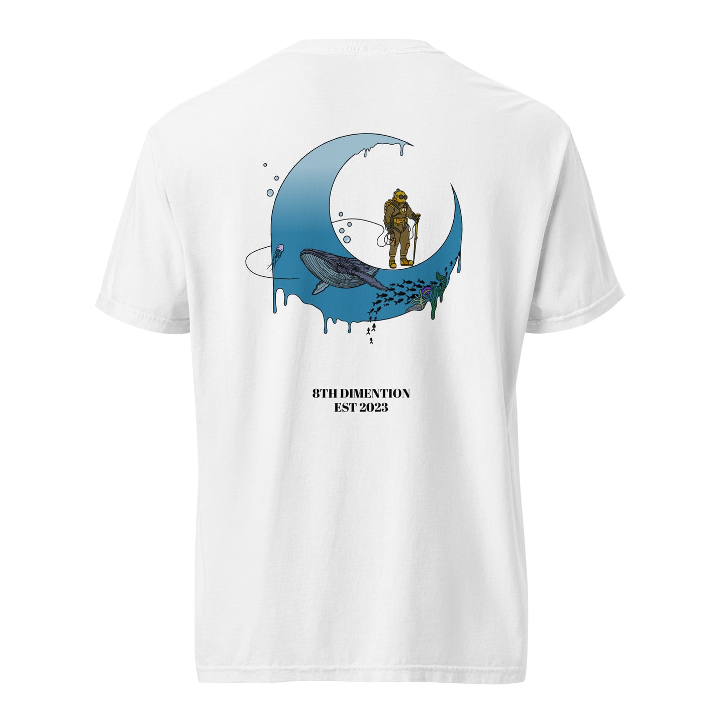 Blue Moon Unisex garment-dyed heavyweight t-shirt