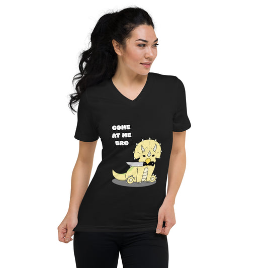 Triceratops - Womans V-Neck T-Shirt